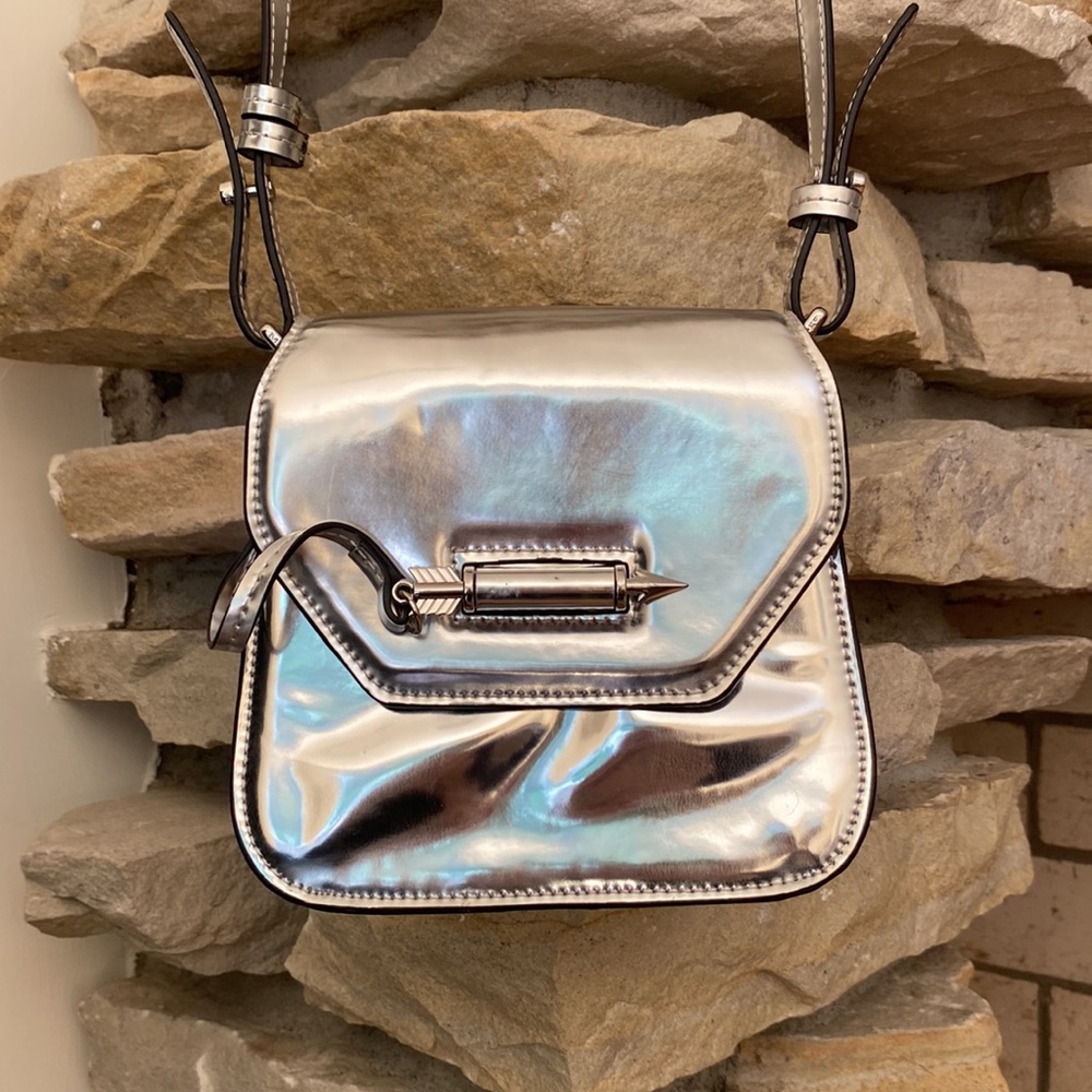 Mackage silver crossbody purse
